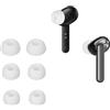 kwmobile 6x Auricolari di ricambio compatibile con Oppo Enco Air/Enco W31 Gommini sostitutivi in Silicone - 3 Misure - bianco