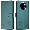 MOJIA Cover per Blackview Shark 6 5G, Custodia Portafoglio in Pelle PU Premium, Custodia a Libro per Telefono con Porta Carte Con Funzione Antifurto RFID. Verde scuro
