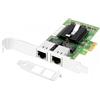 Euqvos per Intel Scheda server di rete Ethernet I350-T2 -I350AM2 Chip, 1 Gbit PCIe 2.1 x1, 1000Base-T doppia porta RJ45 Ethernet LAN 10/100/1000Mbps Scheda di rete