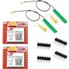 ARCELI 2 x modulo GPRS GSM, modulo breakout Interfaccia seriale TTL 3,7~4,2V Quad-Band 850/900/1800/1900MHz Slot per scheda SIM A bordo con antenna