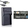 DSTE Li-ion Batteria e Caricabatterie USB compatibile per Sony NP-F550, NP-F330, NP-F530, NP-F570