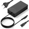 GSQZLTe Caricatore Surface Pro 65W 15V 4A Alimentatore per Microsoft Surface Pro 11/10/9/8/7+/6/5/4/3/X, Surface Laptop 1/2/3/4, Book 1/2, Surface Go 1/2 Tablet Windows 1796 1800 Caricabatterie con Port USB
