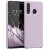 kwmobile Cover per Huawei P30 Lite Custodia - Back Case per Smartphone in Silicone TPU - Protezione Gommata - nuvola viola