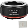PHOLSY Adattatore Manuale Compatibile con Obiettivo C/Y su Canon EF-M | Compatibile con Obiettivo Contax / Yashica CY e Fotocamera Canon EF-M, Contax a EF-M, Yashica su EF-M, CY su EOS-M