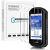 NEWZEROL 3 Pezzi Vetro Temperato Compatibile per Garmin Edge 850/550, 2.5D Bordo Curvo Bordi ad Arco AntiGraffio 9 Durezza Pellicola Protettiva in Vetro Temperato ad Alta Definizione
