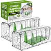 ISOTRONIC trappola topi vivi scatola esca non letale ratti roditori riutilizzabile rilascio senza contatto fori ventilazione extra 2 pezzi cattura sicura cruelty free interno esterno giardino casa