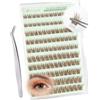 Obeyalash Ciglia pre-incollate, colore marrone, 120 pezzi, ciglia finte pre-incollate, curvatura a C, senza colla, confezione da 8-14 mix, ciglia autoadesive senza colla, morbide e riutilizzabili