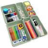 Sunshine smile Organizer Cassetti Bagno Cucina, 8 Pezzi Divisori Organizzatore Cassetti in Plastica di 3 Dimensioni, Portaposate Separatori Organizer Scrivania Contenitori per Trucchi Bagno Cucina Ufficio