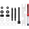 Asvine Accessori per penne stilografiche a pistone e vuoto, kit di riparazione, O-ring, guarnizioni, biella, grasso, alimentazione, chiave