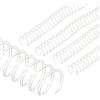 PATIKIL Spirali per Bobine da 22mm (7/8), 20Pz Spirali Legatura Capacità 190 Fogli 3:1 Passo Spirali Legatura per Rilegare Fogli Carta, Trasparenti