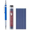 MROOFUL Set di matite meccaniche da 2 mm, 36 mine colorate, matita da 2,0 mm, 2B, per scrittura artistica, schizzi, disegno (set blu)