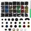 TOAOB THE ONE AND ONLY BABY TOAOB 780 Pezzi Occhi di Sicurezza per Amigurumis Colorate Safety Eyes in Plastica e Nero Nasi Triangolare con Rondelle per Bambole Fai da Te Lavoretti Pupazzi Crafts 6mm 8mm 9mm 10mm 13mm