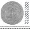 Catena a sfera numero 6 girevole in acciaio inox