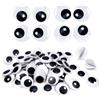TOAOB THE ONE AND ONLY BABY TOAOB 70 Pezzi Occhi Autoadesivio Finti Adesivi 30 mm Nero Bianca Plastica Rotondo Wiggle Occhietti per Scrapbooking Artigianato Bambole Pupazzi Accessori