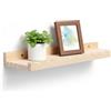 Eclove Mensola da Muro Rettangolare, 40 * 10.7cm Mensola da Parete, Stile Rétro Ripiano Portaoggetti, Porta CD/Dvd in Legno, Mensolas Universale da Parete, per Bagno, Cucina, Salotto, Camera