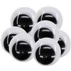 TOAOB THE ONE AND ONLY BABY TOAOB 8 Pezzi Occhi Mobili Adesivi Plastica Autoadesivi Wiggle Googly Bianco e Nero Finti Pazzi Occhietti per Scrapbooking Artigianato Fai Da Te Bambole Pupazzi 40mm