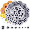 TOAOB THE ONE AND ONLY BABY TOAOB 770 Pezzi Occhi Adesivi per Lavoretti Giocattolo Autoadesivi Wiggle Eyes Occhietti per Bambole Pupazzi Scrapbooking Fai da Te 6mm a 20mm