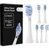 CoolSmile Testine di Spazzolino Compatibili con Philips HX3110, DiamondClean, ExpertClean, ProtectiveClean, 3100, 4100, 5300, 6100, 7100, 6 Pezzi, Bianco