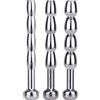 BDSMJOY Set di Dilatatori Uretrali in Acciaio inox, Pene Plug Perle per massaggio uretrale, Masturbatore uretrale sonde uretrali dilatatore per uomini (Φ5mm+6mm+7mm)