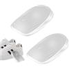 Trukafie 1 Paia Talloniera in Silicone,Plantari per Tallonite in Gel per Tallonite,Dolore Alleviare Cuscinetti per Tallone Per Scarpe da Uomo