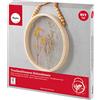 Rayher Kit cornice legno fiori secchi, FSC 100%, 25,5x2,8x35,5cm, tondo,, c.sfere di legn, 85486000