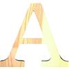 Artemio - 11,5 Centimetri-Bois-Lettera maiuscola A, Colore Beige