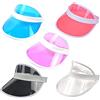 Fayemint 5 Pezzi Poker Visiera Cappello di Plastica, Cappello da Sole con Visiera Trasparente PVC, Visiere Parasole di Alta qualità Cappello, per Golf, Baseball, Tennis