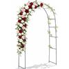 Arco da giardino in metallo per rose e rampicanti 140x38x240 cm
