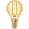 LEDVANCE VINTAGE 1906 LED CL P FIL GOLD 12 NON-DIM 1,5W/824 E14
