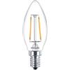 PHILIPS 2-25W 220-240V E14 250lm 2700K B35 Candle Clear ND