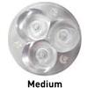 EQUIVALENTI Tripla lente x modulo LED - 25°