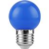 SPL LED E27 Ball G45x65 230V 1W 320° AC Blue Non-Dim