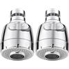 Vinabo Aeratore per Lavello 360° Girevole con Filtro Regolatore, 2 Modalità, Testa Aeratore e Atomizzatore (Confezione da 2)