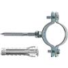 Fischer Collare CPT 1 per Fissaggio di Tubazioni in Metallo, Diametro Tubi da 31 mm a 34 mm, Include Tassello SX Plus 10 e Vite Doppia M8, 567674 (Confezione da 6)