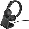 Jabra Cuffia con microfono Jabra 26599-999-889 cuffia e auricolare Wireless A Padiglione Ufficio USB tipo-C Bluetooth Nero [26599-999-889]