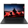 Lenovo Notebook Lenovo ThinkPad T16 Gen 3 Intel Core Ultra 7 155U Computer portatile 40,6 cm (16") WUXGA 16 GB DDR5-SDRAM 512 SSD Wi-Fi 6E (802.11ax) Windows 11 Pro Italiano Nero [21MN004DIX]