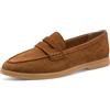 MARCO TOZZI Donna Slip-on morbida Feel Me Soletta Pelle morbida Fodera Stiloso, marrone (COGNAC), 41 EU