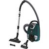 Hoover H-ENERGY 300 HE330ALG 011 Aspirapolvere Con Sacco, Con Filo, 850W, Capacità 3,5 L, Spazzola All Floors e Mini Turbo, Raggio Azione 9,5m, Verde