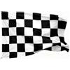 KQDRAVINE 2 Pezzi Bandiera a Scacchi Bianca e Nera, 90x150 cm Bandiere F1 con 2 Occhielli in Ottone, Bandiera Motorsport per Decorazioni di Feste, Rally Automobilistici