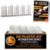 Defender Bird Spikes Punte in plastica per allontanare i piccioni | includono colla e guida antivolatili (lingua italiana non garantita)