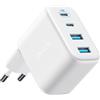 Anker Caricatore USB C 50W, Adattatore a 4 Porte con Potenza, con 2 USB C e 2 USB A, Design Compatto e Stabile, per iPhone 17 Pro Max/Serie 16-12, MacBook, iPad, Pixel, Galaxy (Cavo excluso)