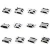 Votvlog Micro USB Connettore Femmina, USB Micro Port Female Solder Plug, USB Jack Connector 5-Pin 12 Modelli Connettore Set, Set di Assortimento di Adattatori di Ricambio per Riparazione USB