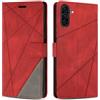 SONWO Cover per Samsung Galaxy A36 5G, Flip Custodia in PU Pelle, Cover a Libro Portafoglio con Slot per Schede e Supporto Stand per Galaxy A36 5G, Rosso