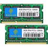 Rasalas 16GB (2x8GB) PC3L 12800S 8 GB DDR3L 1600MHz Sodimm 2Rx8 DDR3 1600 PC3-12800 Portatile RAM Notebook Memoria 1.35V/1.5V 204-Pin CL11 Kit