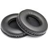 LLRY Cuscinetti di ricambio in pelle LLRY per cuffie: diametro universale da 75 mm (1 paio nero)