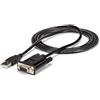 StarTech ICUSB232FTN Cavo Adattatore Seriale DCE 1 Porta USB a RS232 DB9 Null Modem con FTDI