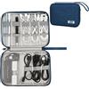 XINGXINRONG Borsa Accessori Elettronici, Elettronica Viaggio Borsa Custodia Cavi Organizzatore per Caricatore Portatile, Chiavetta USB, Auricolare, Scheda SD,Power Bank, Hard Disk, 1 CONFEZIONE