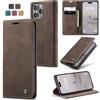 Ottcooed Cover per iPhone 16 Pro Max Custodia, Cover Pellicola a Libro Portafoglio in Pelle Porta Carte Protettiva Slot per Scheda Flip Case Wallet Case con iPhone 16 Pro Max, Caffè