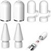 Wilbeva 2 tappi per Apple Pencil di prima generazione + 2 punte di ricambio & Nib accessori per Apple Pencil 2/1 generazione + 2 tappi anti-smarrimento in silicone