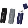 Espeon (3 Unità), Chiavette USB 2.0 da 32GB, PenDrive, Colori Business - Nero, Grigio Scuro, Blu Navy